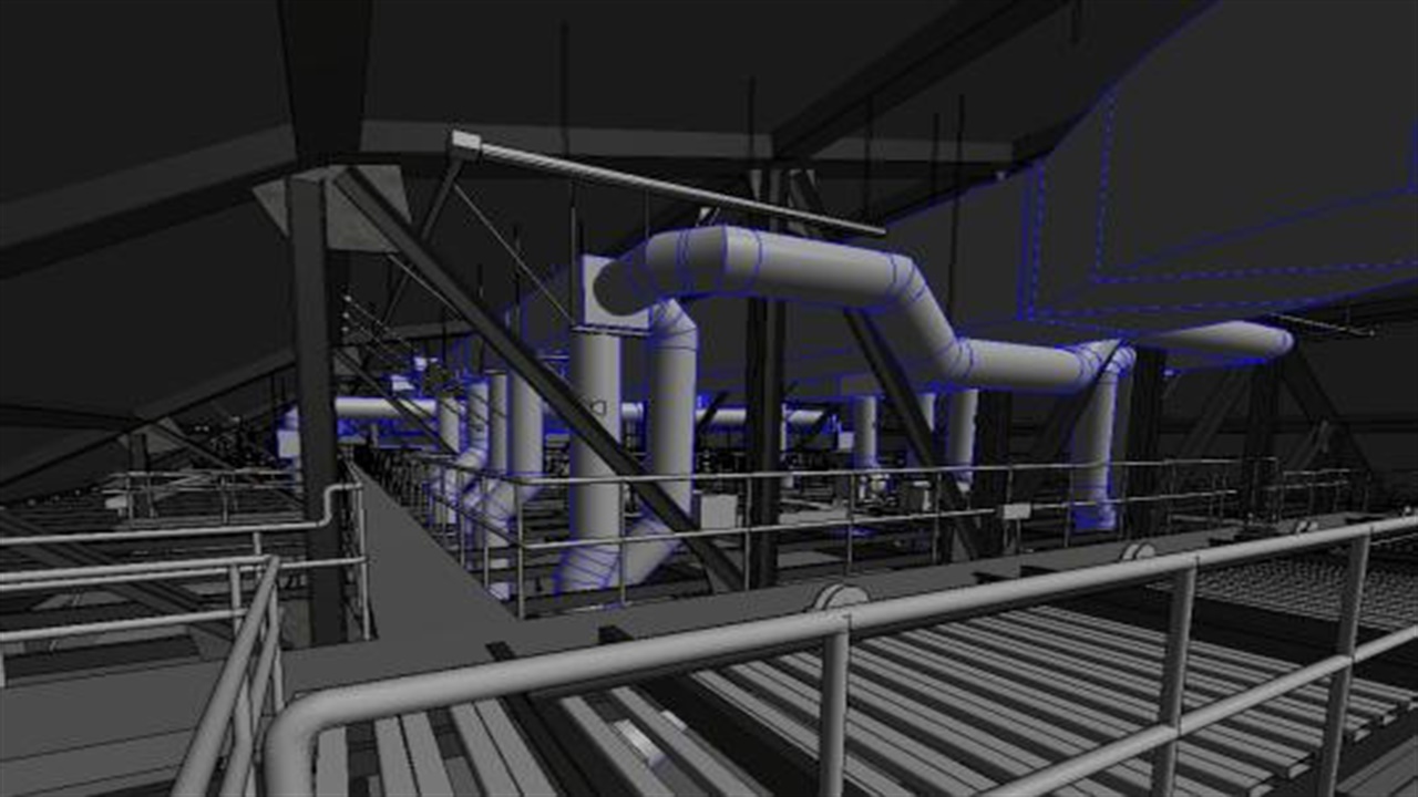 Industrial Plant MEP Scan to BIM Revit Model