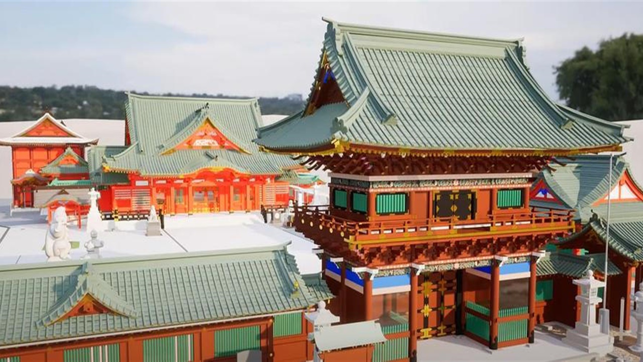 Kyoto Heritage Shrine Scan to BIM 3D Model
